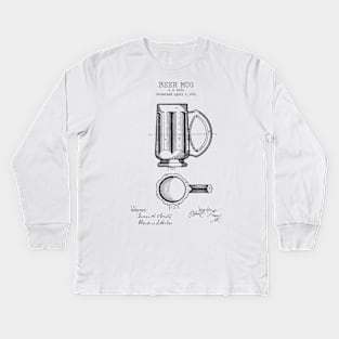 BEER MUG patent Kids Long Sleeve T-Shirt